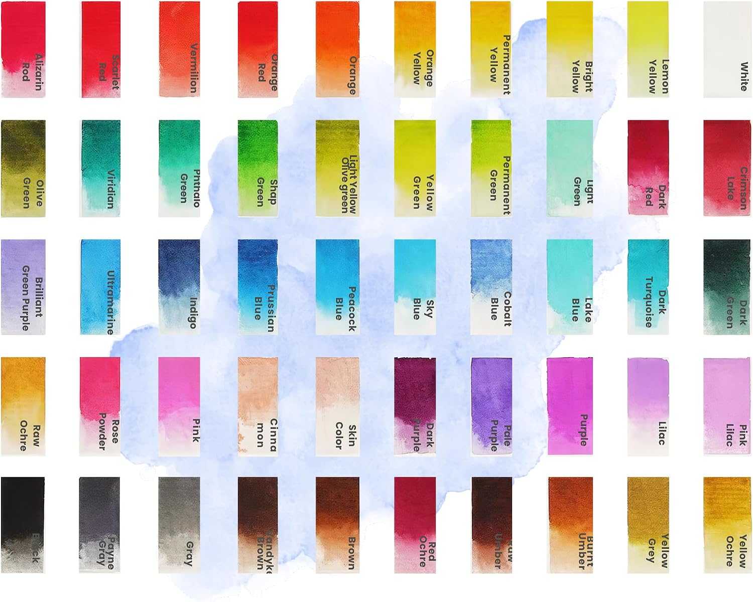 Aquarellfarben-Set 50 Farben – Bild 4