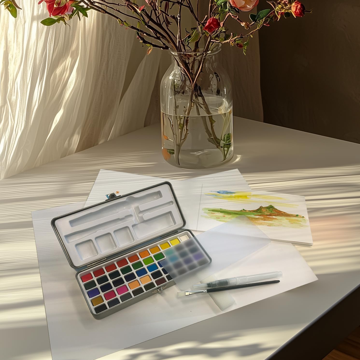 Aquarellfarben-Set 50 Farben – Bild 5