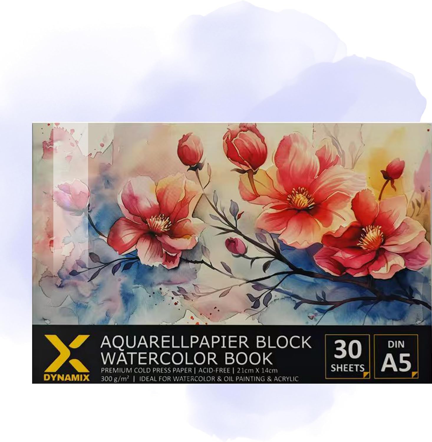 Aquarellpapier-Block 300 g/m² – A4 Doppelpack – Bild 3