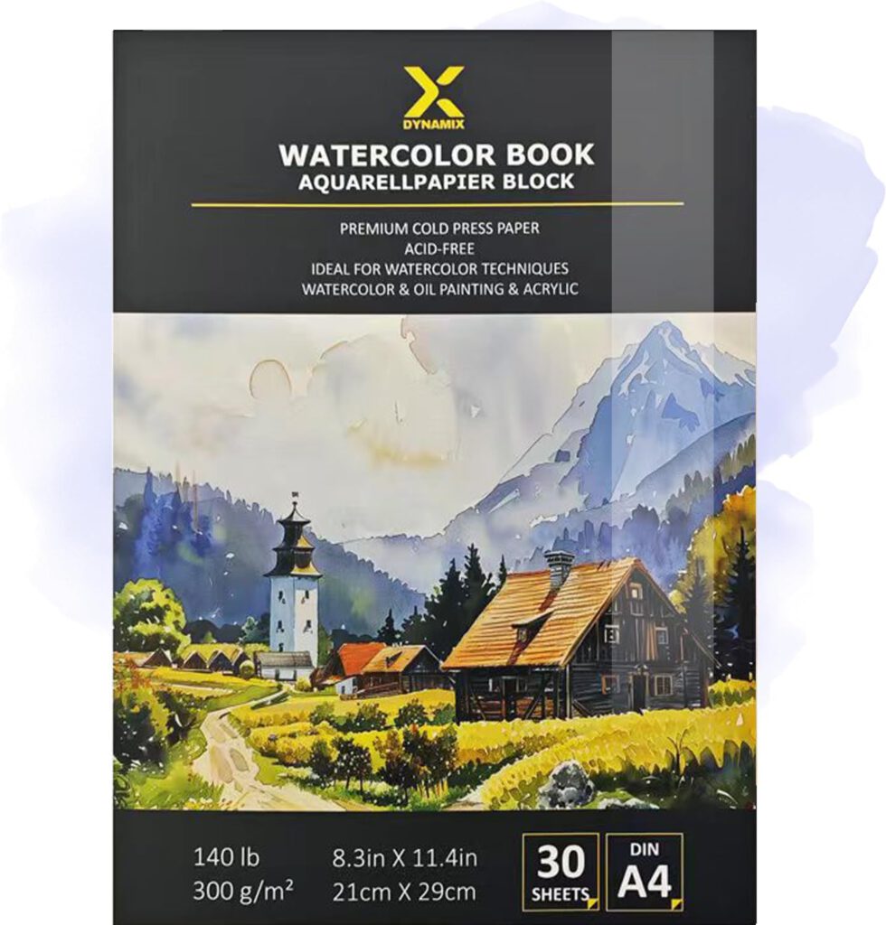 Aquarellpapier-Block 300 g/m² – A4 (21 × 29 cm)