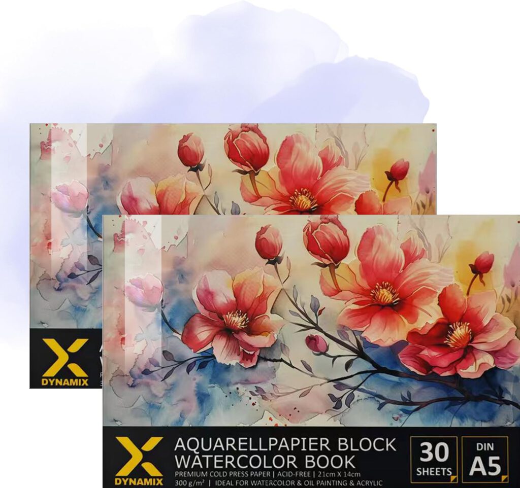 Aquarellpapier-Block 300 g/m² – A5 Doppelpack