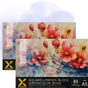 Aquarellpapier-Block 300 g/m² – A5 Doppelpack