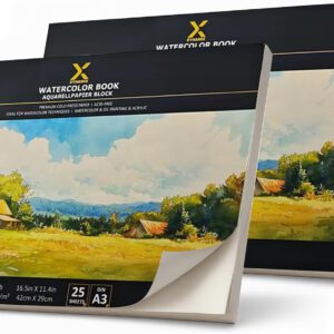 Aquarellpapier-Block 300 g/m² – A3 Doppelpack