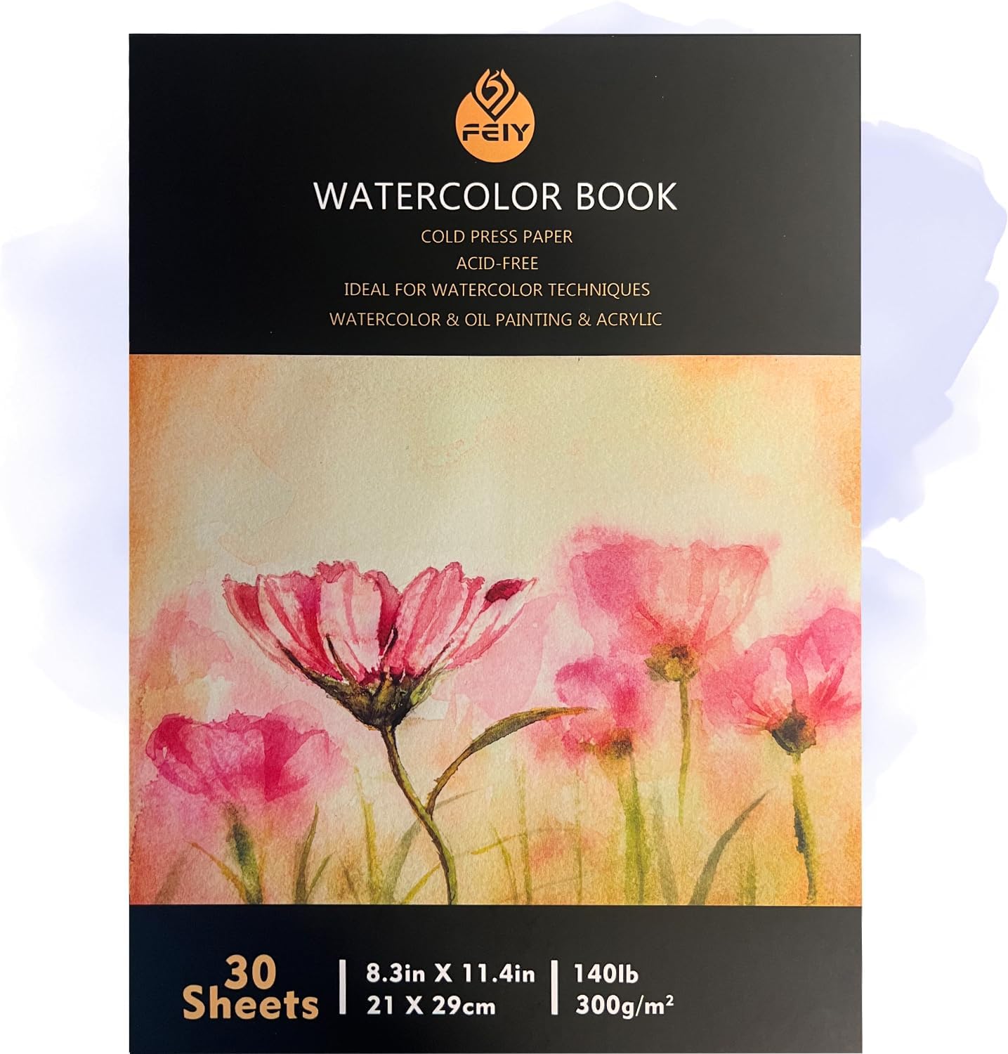 Aquarellpapier-Block 300 g/m² – A4 Doppelpack – Bild 5
