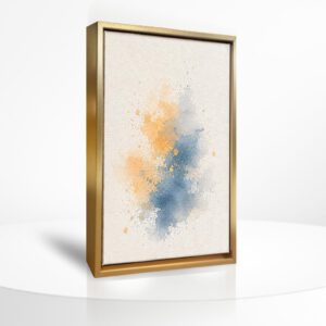 Leinwand mit Rahmen 20 × 30 cm – Champagner Gold