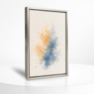 Leinwand mit Rahmen 20 × 30 cm – Silber Modern