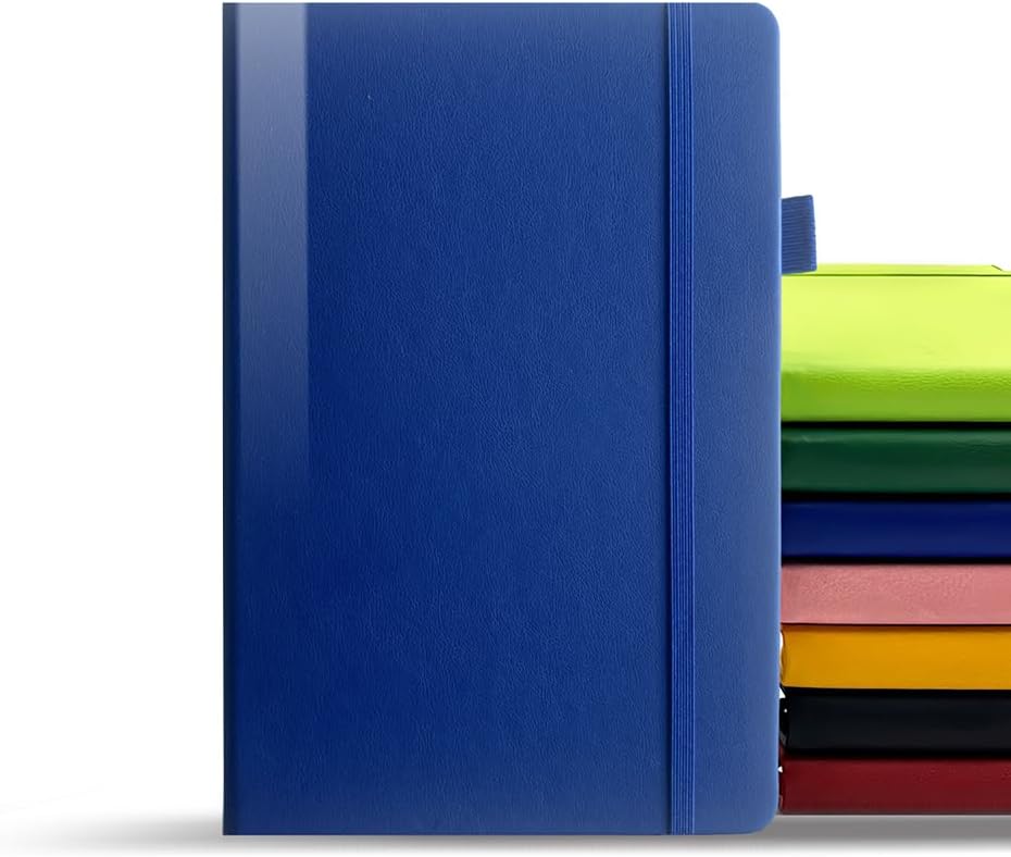 A5 Notizbuch Veganleder – Tiefblau