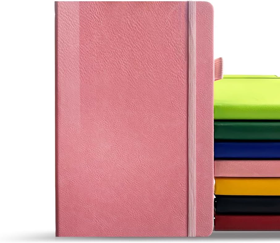 A5 Notizbuch Veganleder – Rosapink