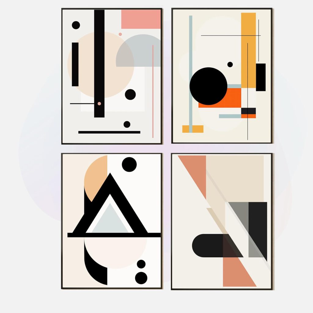 Art-Deco Poster-Set – A3 · Abstraktion